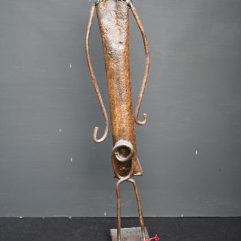 Sculpture titled "Lassitude 3" by Gaëtan Grimaud, Original Artwork, Metals
