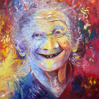 Painting titled "Das Lachen der Welt…" by Wolfgang Gross-Freytag, Original Artwork, Oil