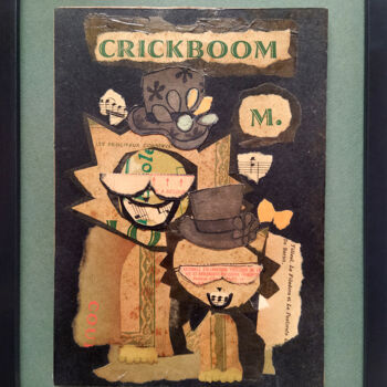 Collages intitolato "Famille Crickboom" da Grotesk, Opera d'arte originale, Collages