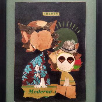 Collages intitulée "Les frères Modernes" par Grotesk, Œuvre d'art originale, Collages