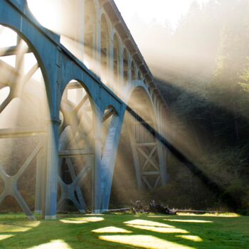 Fotografia intitulada "Cape Creek Bridge (…" por Citellus, Obras de arte originais, Fotografia digital