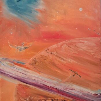 Painting titled "Songlines" by Peter Grundtner, Original Artwork, Oil