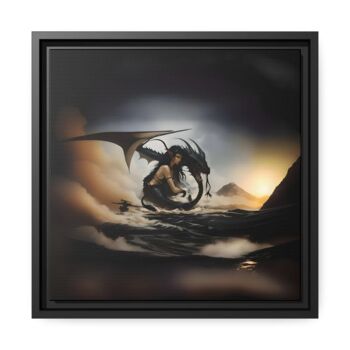 Digital Arts titled "Campé" by Grrimrr, Original Artwork, 2D Digital Work Mounted on Wood Stretcher frame
