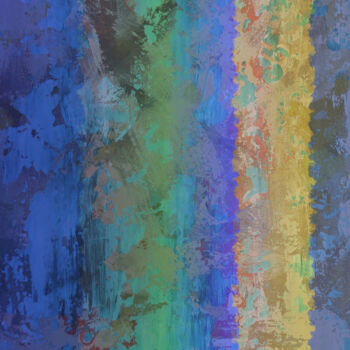 Grafika cyfrowa / sztuka generowana cyfrowo zatytułowany „Painted Wall #1” autorstwa Grymc, Oryginalna praca, Malarstwo cyfr…