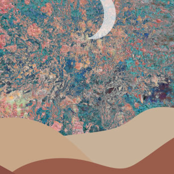 Digital Arts titled "Starry Night #3" by Grymc, Original Artwork, Digital Painting