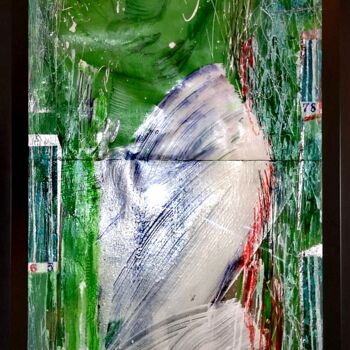 Картина под названием ""MADAME"" - Grzegorz Lerka, Подлинное произведение искусства, Гуашь Установлен на Деревянная рама для…