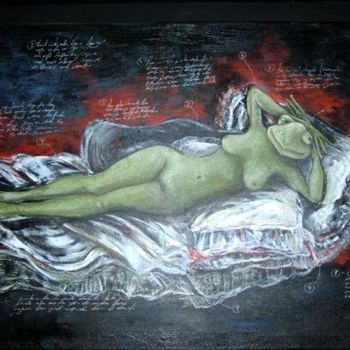 Painting titled "Maja" by Eduardo Gualdoni, Original Artwork