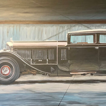 绘画 标题为“Bentley 6 1|2” 由Константин Губанов, 原创艺术品, 丙烯 安装在木质担架架上