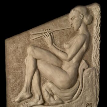 Sculpture titled "L’ENVOÛTANTE" by Gubé, Original Artwork, Terra cotta