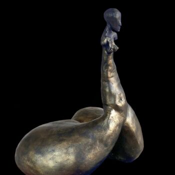 Sculptuur getiteld "OPULENCE- patine br…" door Gubé, Origineel Kunstwerk, Klei