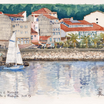 Painting titled "Cangas, caravelle d…" by Gu Bragh, Original Artwork