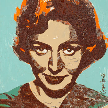 Ζωγραφική με τίτλο "Anita O'Day" από Davide Guccione, Αυθεντικά έργα τέχνης, Ακρυλικό