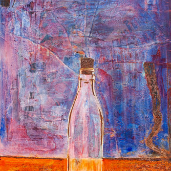 Painting titled "Bottle" by Davide Guccione, Original Artwork, Acrylic