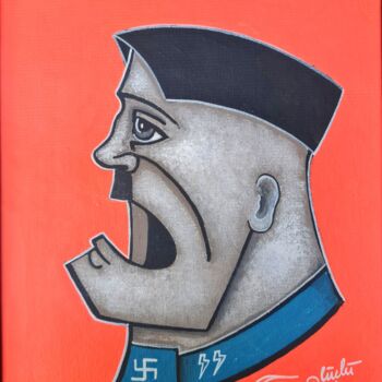 Pintura intitulada "Dick-tator" por Güçlü Kadir Yılmaz, Obras de arte originais, Acrílico