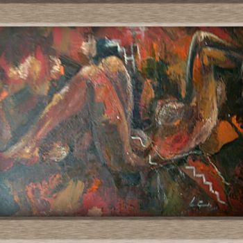 Malerei mit dem Titel "nu" von Lyesse Guedri, Original-Kunstwerk