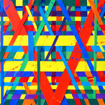 Malarstwo zatytułowany „V” autorstwa Thierry Guého, Oryginalna praca, Akryl