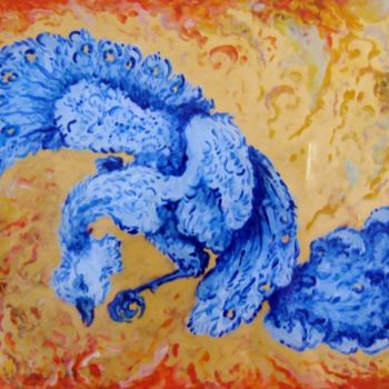 Painting titled "Simorq" by Thierry Guého, Original Artwork, Oil