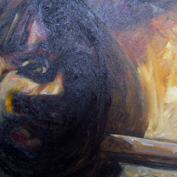 Pittura intitolato "Sourire" da Thierry Guého, Opera d'arte originale, Olio