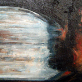 Malerei mit dem Titel "Réflexion" von Thierry Guého, Original-Kunstwerk, Öl
