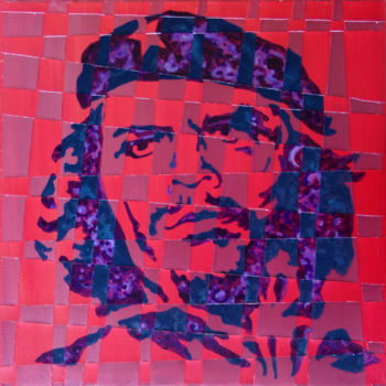 Malarstwo zatytułowany „Che” autorstwa Thierry Guého, Oryginalna praca, Akryl