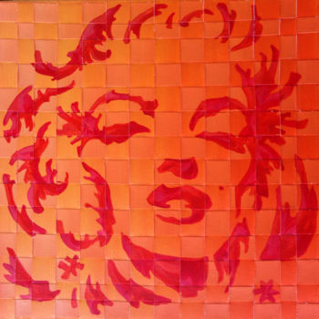 Pintura intitulada "Marilyn" por Thierry Guého, Obras de arte originais, Acrílico