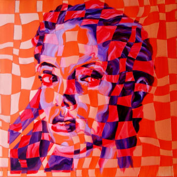 Painting titled "Jolie" by Thierry Guého, Original Artwork, Acrylic