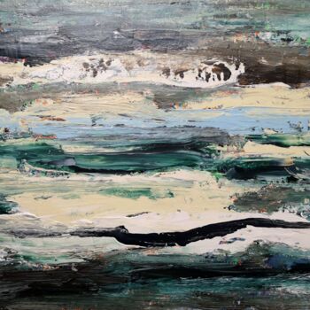 Картина под названием "Composition 10-23" - Jean François Guelfi, Подлинное произведение искусства, Акрил Установлен на Дере…