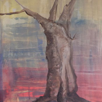 Malarstwo zatytułowany „separate tree” autorstwa Günter Hubert Winterscheid, Oryginalna praca, Akryl