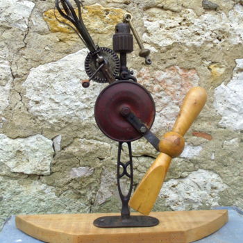 Скульптура под названием "Nobliau médiéval sc…" - Guenzone, Подлинное произведение искусства, Металлы