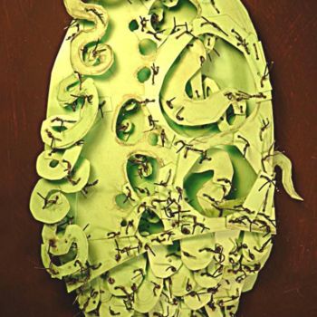 Sculpture intitulée "serie "crudité"" par Gilles Guerber, Œuvre d'art originale, Plastique