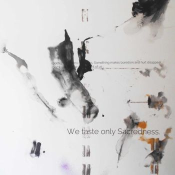 Peinture intitulée "We taste only sacre…" par Gugi Goo, Œuvre d'art originale, Acrylique