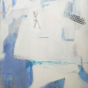 Картина под названием "I cry with the dolp…" - Gugi Goo, Подлинное произведение искусства, Акрил