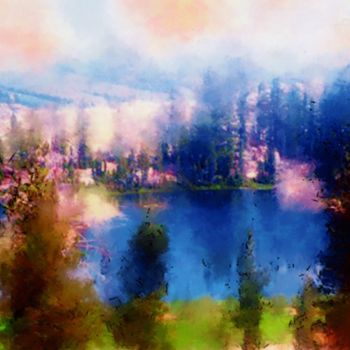 Digital Arts titled "Paesaggio" by Guglielmo Arcieri, Original Artwork