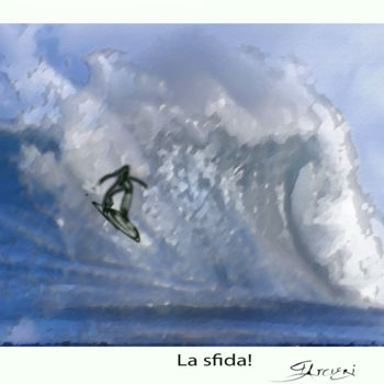 Digitale Kunst mit dem Titel "La sfida!" von Guglielmo Arcieri, Original-Kunstwerk
