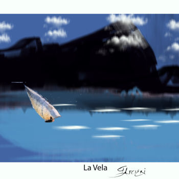 Arte digital titulada "La Vela" por Guglielmo Arcieri, Obra de arte original