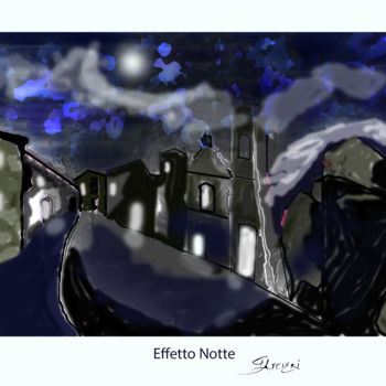 Digital Arts titled "Effetto Notte" by Guglielmo Arcieri, Original Artwork