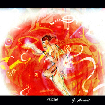 Painting titled "Psiche" by Guglielmo Arcieri, Original Artwork