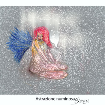 Schilderij getiteld "Astrazione numinosa" door Guglielmo Arcieri, Origineel Kunstwerk
