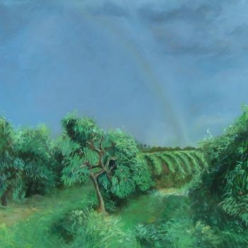 Painting titled "Prima  del temporale" by Giancarlo Guidi, Original Artwork, Oil