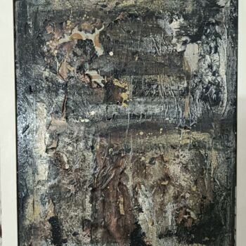 Painting titled "Combustione6" by Guido Guzzo, Original Artwork, Enamel