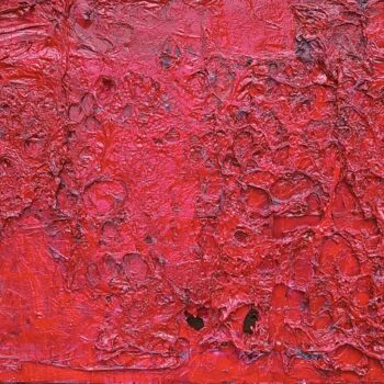 Painting titled "Combustione N.4 RED" by Guido Guzzo, Original Artwork, Enamel