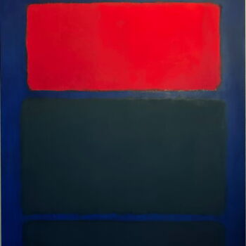 Painting titled "No. 1059_Serenity II" by Guido Lötscher, Original Artwork, Oil Mounted on Wood Stretcher frame