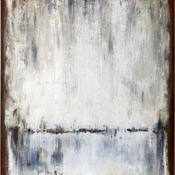 제목이 "No. 1311_Icewall"인 미술작품 Guido Lötscher로, 원작, 아크릴 나무 들것 프레임에 장착됨
