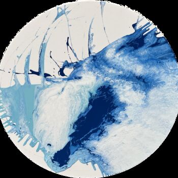 Картина под названием "Ocean" - Guido Mannini, Подлинное произведение искусства, Эмаль