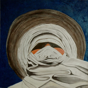 Pittura intitolato "Tuareg" da Guido Mannini, Opera d'arte originale, Olio
