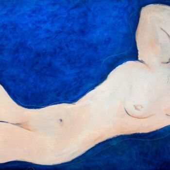 Pittura intitolato "donna_dormiente.JPG" da Guido Maria Filippi, Opera d'arte originale