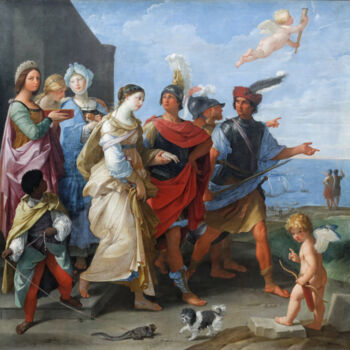 Painting titled "L'enlèvement d'Hélè…" by Guido Reni, Original Artwork, Oil