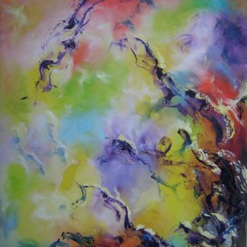 제목이 "Color"인 미술작품 Guillaume Vincent로, 원작, 기름 나무 들것 프레임에 장착됨