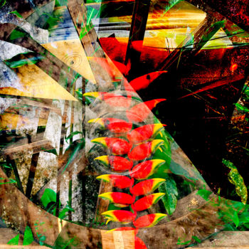 Digitale Kunst mit dem Titel "Banana meets wheel" von Gui Laloni, Original-Kunstwerk, Fotomontage