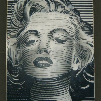 Ζωγραφική με τίτλο "Monroe" από Guilhem Spatola, Αυθεντικά έργα τέχνης